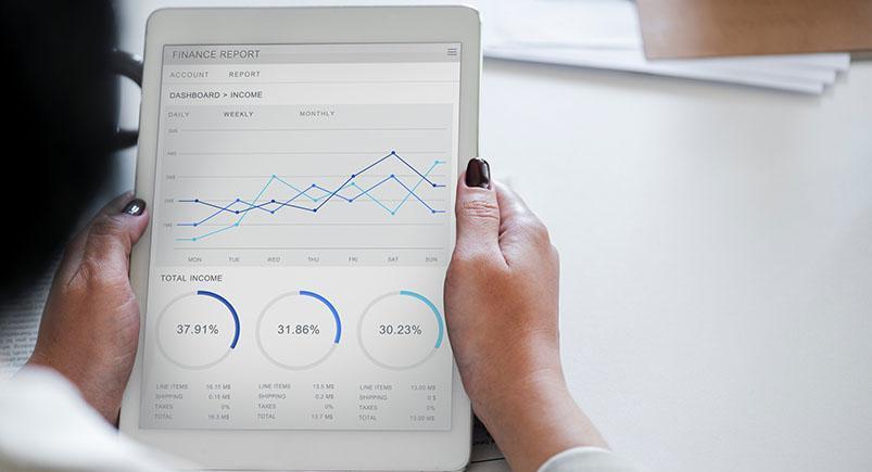 Studying metrics on a tablet device