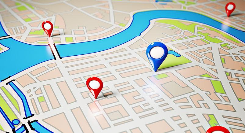 gps-tracking-positions-businesses-for-greater-efficiency_vehicle-management-precision-accuracy-actsoft_vadmary-depositphotos GPS positions on a map