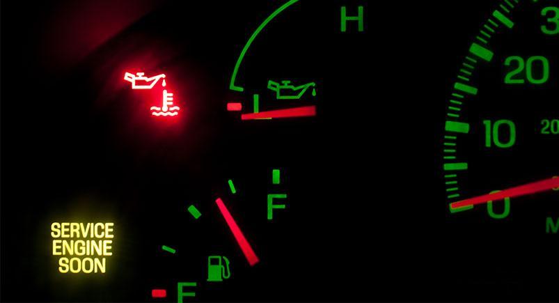 Check-engine light on