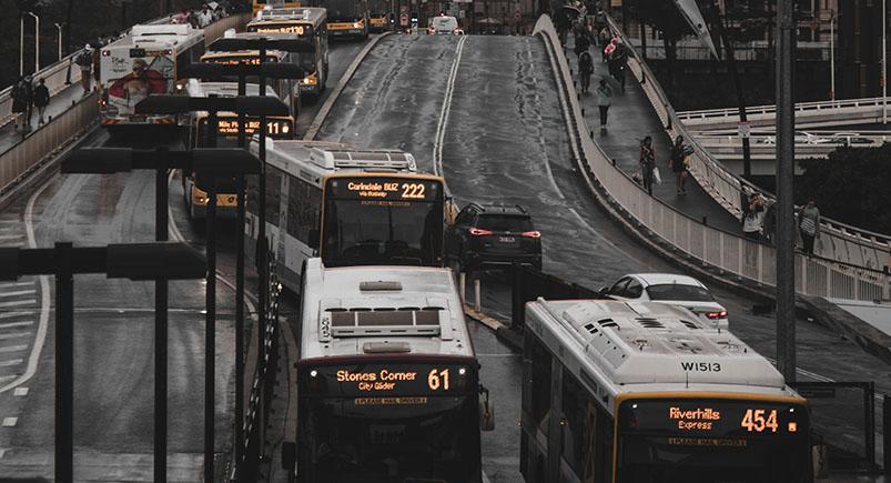 Fleet management for a fleet of buses