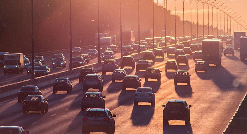 Traffic on a bridge