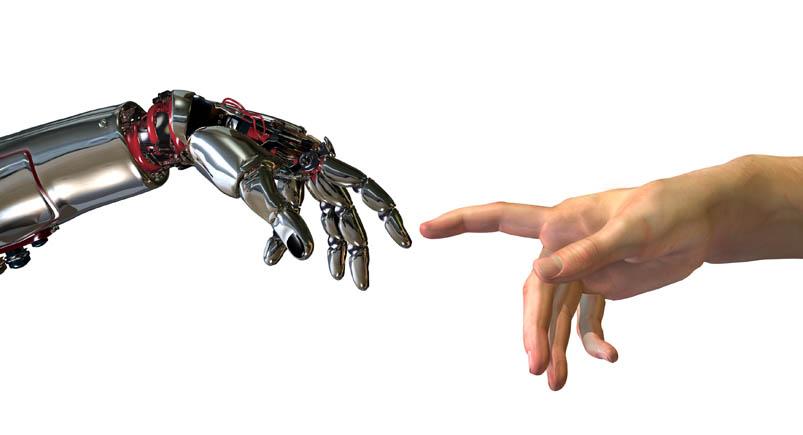 Birth of Artificial Intelligence Robotic hand
