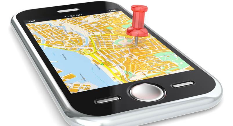 Navigation via Smart phone. A mobile phone with workforce management software