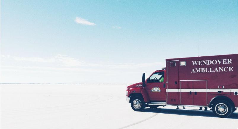 An ambulance for a healthcare organization