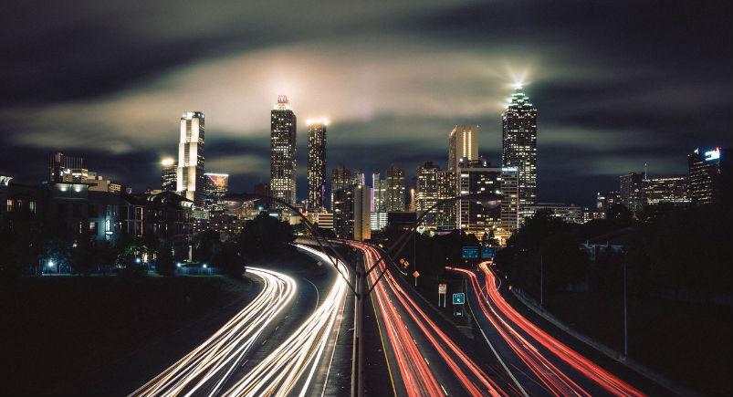 Cityscape and highways