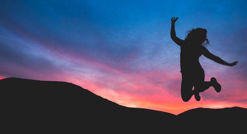 sunset-jump-happy-at-work Sunset jump happy at work