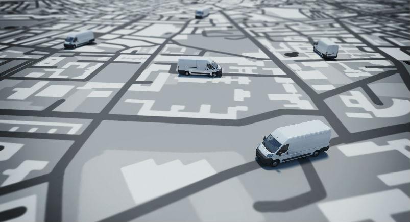 vehicles-map-gps-tracking Vehicles on a GPS map