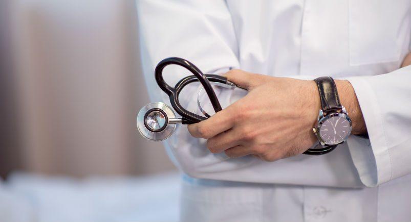 Doctor holding a stethoscope