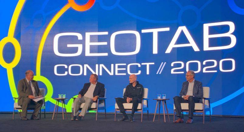 Panel of speakers at Geotab Connect 2020