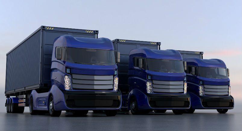 Fleet of trucks