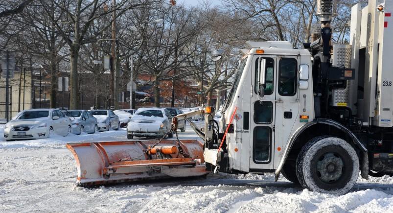 Snow removal in winter weather