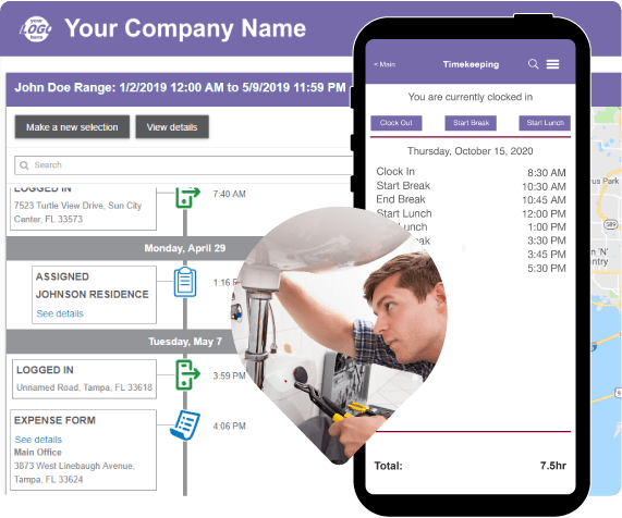 Accurate timekeeping data is simple to visualize using TeamWherx.