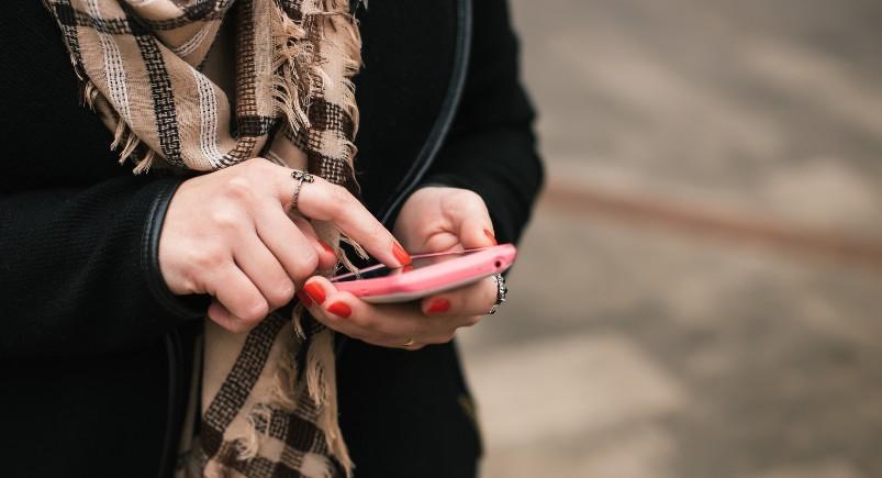 Employee using cell phone