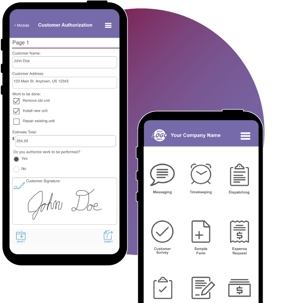 Wireless Forms with field service management software
