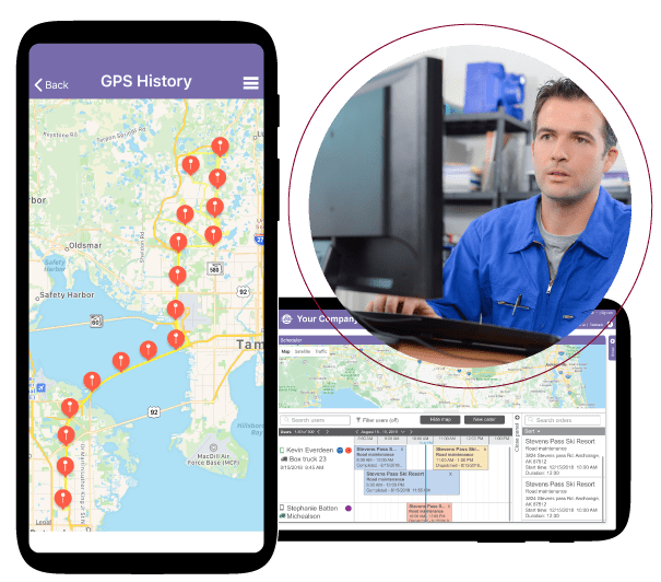 Fleet tracking with fleet management software