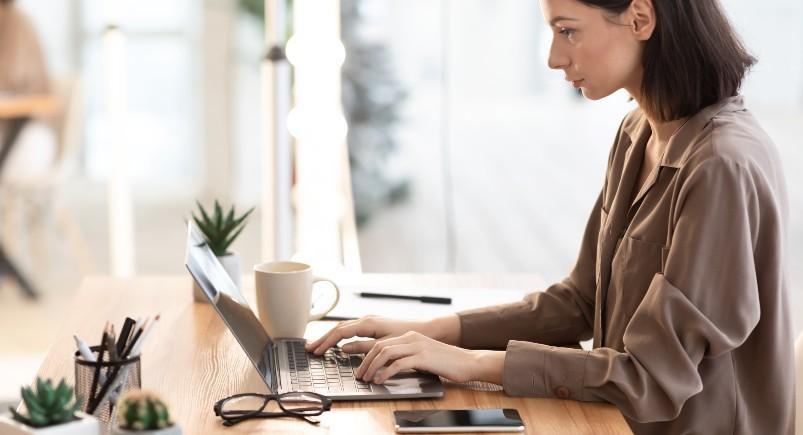 Employee working remotely