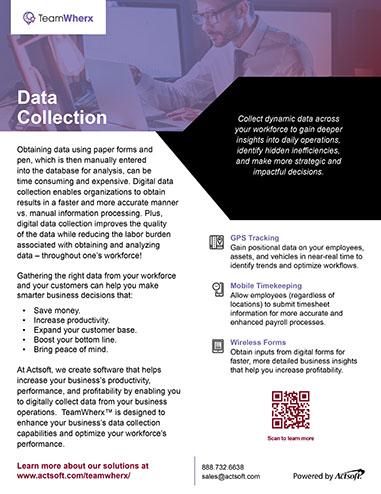 Data Collection One-Pager