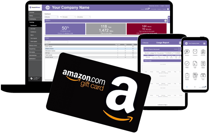 TeamWherx™ Software with Amazon Gift Card