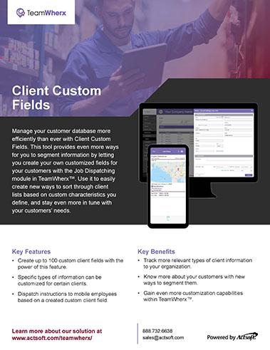 Client Custom Fields One-Pager