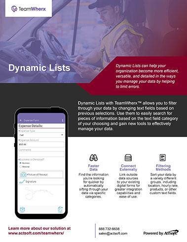Dynamic Lists One-Pager