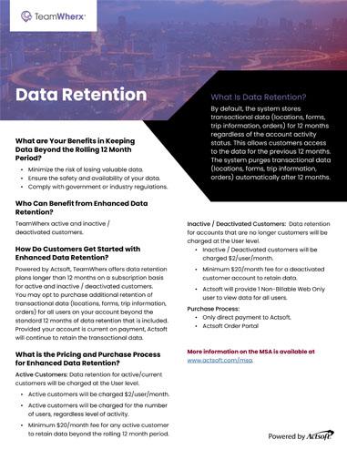 Data Collection One-Pager