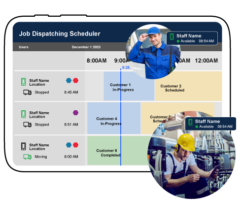 Digital Scheduling/Dispatching