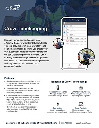 Crew Timekeeping One-Pager