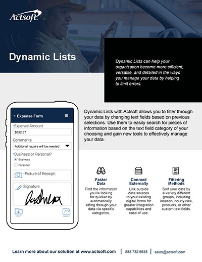 Dynamic Lists One-Pager