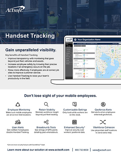 Handset Tracking One-Pager