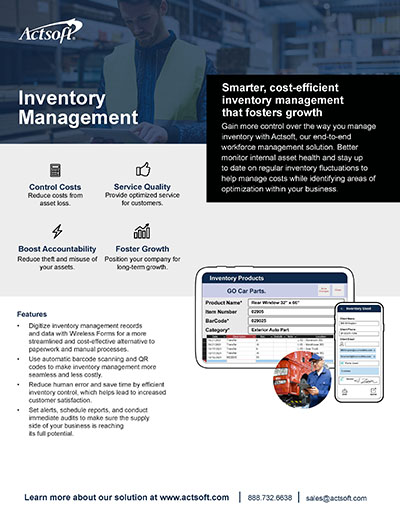 Inventory Management One-Pager