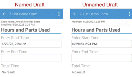 Screens screenshot of a draft formDescription automatically generated